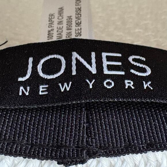 JONES NEW YORK Women's Sun Hat Sz OS Summer Cruise Ship Cabana Beachy Nautical - Picture 4 of 8